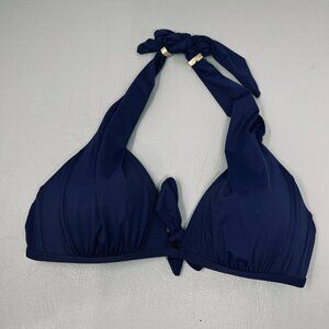 Cremeux Bikini Swim Top Womens Large Halter Padded Gold Accents Swimwear‎